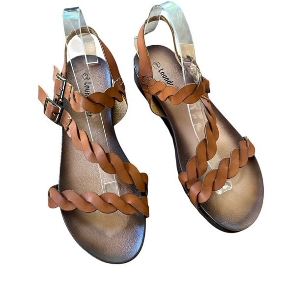 Laundry List Braided Beachy Boho Sandals SZ 9 - Picture 2 of 11